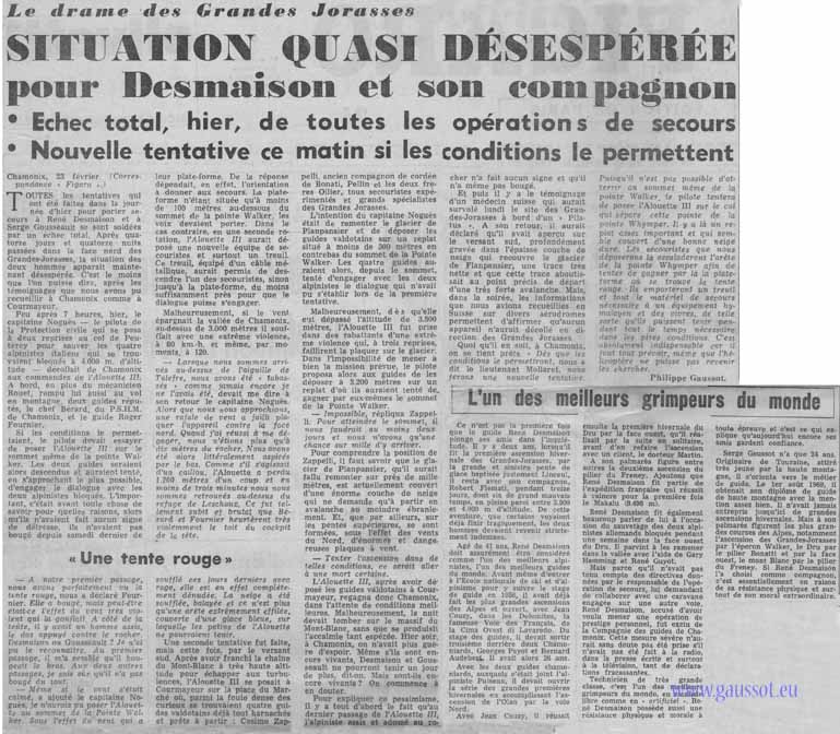 Figaro 24-02-1971 Desmaison