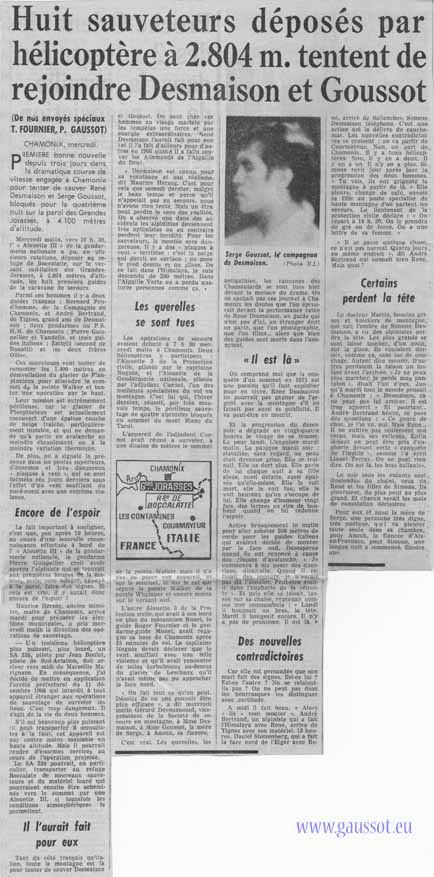 France Soir 25-02-1971 Desmaison