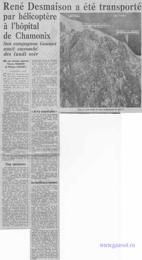 France Soir 26-02-1971 Desmaison